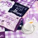 SOCHOW Giftable Throw Blanket for Mom, Super Soft and Cozy Gift for Birthday, Mother's Day from Daughter Son, Best Mom Ever Present Blanket, 50 x 60 inches, Purple