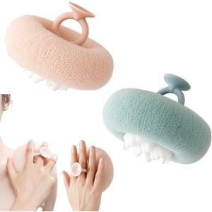 Shower Sponge for Body, Bath Courtesy Sponge soap Balls for WomenScrub Your Body and Enjoy the Shower (Small)