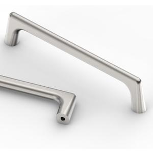 Asidrama 10 Pack 5 Inch(128mm) Brushed Satin Nickel Cabinet Pulls Cabinet Handles Cupboard Handles Kitchen Cabinet Hardware for Cupboard Drawer Pulls (5" Hole Center)