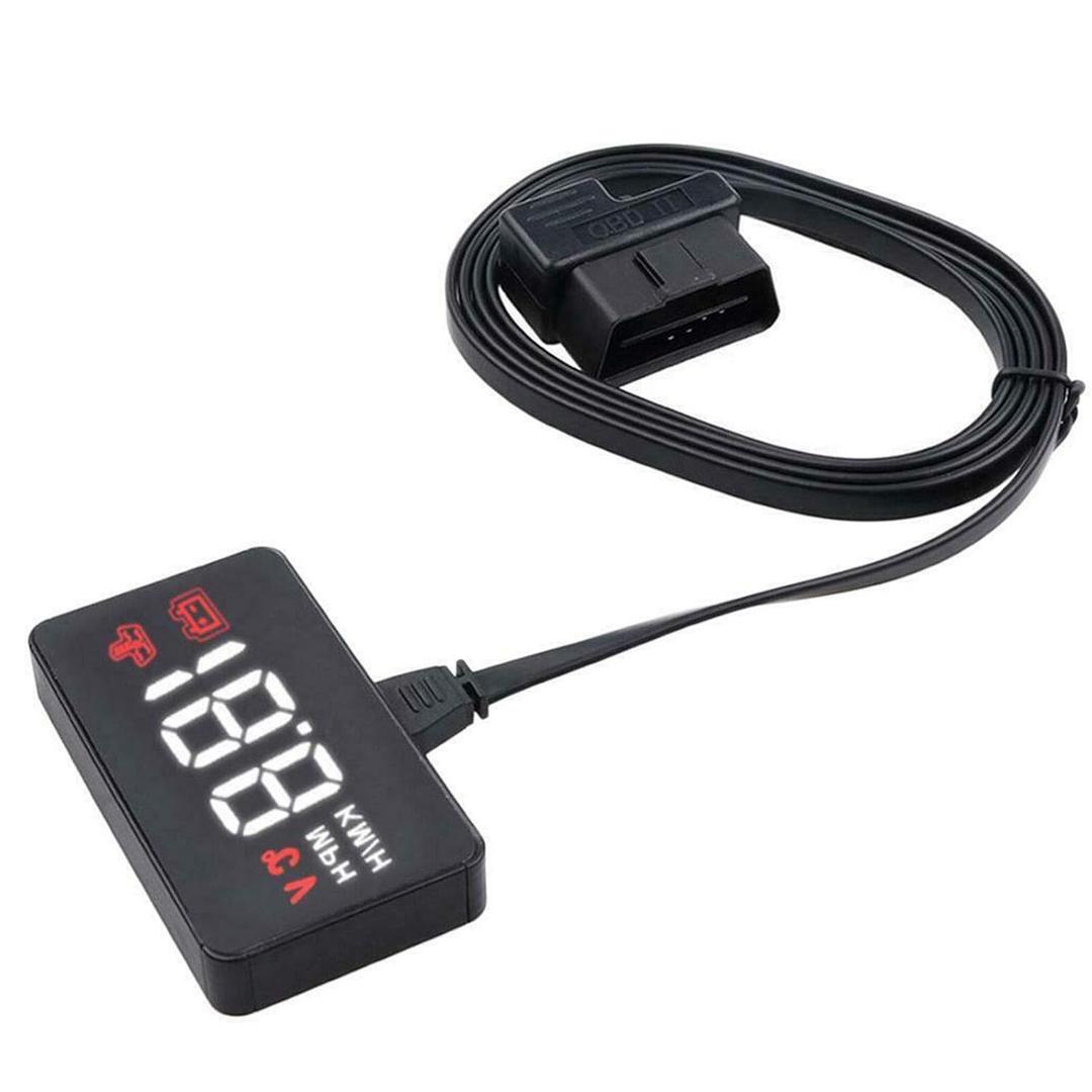 Heads Up Display for Cars, OBD2 II HUD Digital Speed Stat Projector, Universal Speedometer MPH KM/h Water Temperature Overspeed Warning