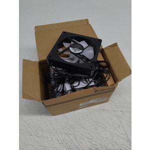 6 Pack RGB Fans, Infinity Mirror, Cable Connector 3 Pin 5V Addressable RGB Fans with Controller (Not Daisy Chain), PWM PC Fan 1800 RPM, 52.4 CFM, Infinity Series