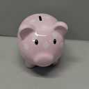 Baby Essentials Large Ceramic Piggy Bank for Boys and Girls, Kids Money and Coin Bank, Perfect Baby Nursery Dcor, Gift and Newborn Keepsake (Pink & White Polka Dot)