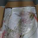 JUNNAI Gold Floor Lamp for Living Room, Tall Standing Lamp 55-65" Adjustable Modern Brass Floor Lamps for Bedroom Reading Office Kids 3 Color Lights Corner Night Stand (9W LED Bulb, White Shade)