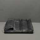 Dish Drying Rack for Kitchen Counter - Large Dish Rack with Drainboard, Rustproof Dish Drainer with Utensil Holder for Sink, Black