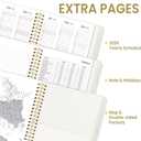 2026 Planner, Annecy Weekly  Monthly Planner 2026, Jan. 2026  Dec. 2026, 6.4" x 8.5" Monthly Agenda Planner with Tabs, Flexible Linen Cover, Spiral Binding, Double-sided Pocket, Bookmark, Beige