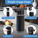 Automatic Soap Dispenser Touchless, 14.2oz/420ml Dish Hand Soap Dispenser for Kitchen Bathroom, Adjustable Volume for Thick & Thin Liquid, USB C Rechargeable, Clog-Free, Black