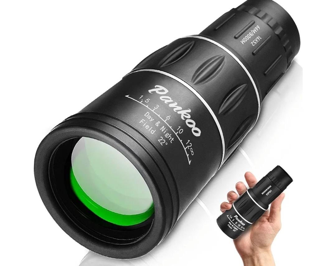 16X52 Monocular, Birthday Gifts for Men Dad Husband Him, Telescope High Powered for Adults, 2023 Power Prism Compact Monocular for Adults Kids, Gadgets for Men, Valentines Gifts Ideas