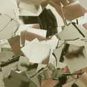 Gold Square Sequin Paillettes 25mm Metallic Embellishment Costume Craft