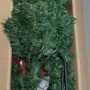 Syhood 1.5ft Bendable Christmas Tree Whimsical Christmas Bent Top Artificial Xmas Tree with LED Lights Ornament Bag, Green