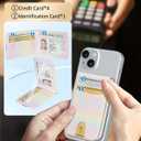 Shorogyt Compatible with Magsafe Wallet for Magnetic Card Holder for Women - Cute Phone Wallet for iPhone 17/16/15/14/13/12 Series,RFID Blocking Stand Printed Leather Fit 5 Cards,Dazzling