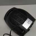 Amazon Basics Ceramic Space Heater, Portable Indoor Heating Solution, With Overheat and Tip-Over Protection, Thermostat, Non-Oscillating, 1500W, 7.52"D x 6.34"W x 9.45"H, Black