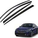 AUTO CLOVER Smoke Tinted Window Visor Sun Rain Vent Guard 4p Compatible with KIA Stinger