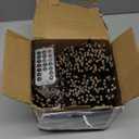 Minetom 50 Ft 1000 LED Cluster Lights Christmas Tree Lights Outdoor Christmas Firecrackers String Lights, 12 Modes Timer Remote Waterproof Plug in Twinkle Lights for Xmas Tree Party, Red  Warm White