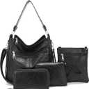 Purses For Women Handbags And Wallet Set Large Hobo Crossbody Bag Ladies Purse Totes 4 PCS | And Wallet Set, Large, Ladies Purse, 4 PCS