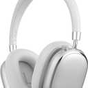 T-Fun NC95 Hybrid Active Noise Cancelling Headphones with Knob Control, 65H Playtime Over Ear Headphones Wireless Bluetooth 5.3, App Control, Hi-Res Audio, Comfort Fit, Clear Calls for Travel/Workout (Silver)