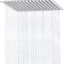 Rain Shower Head - 10 Inch High Pressure Shower Heads 304 Stainless Steel Ultra Thin Square Showerhead Pressure Boosting Design, Ceiling or Wall Mount