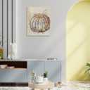 LiTiu Fall Wall Art Decor, Rustic Vintage Farmhouse Fall Pumpkin Wall Art Canvas Prints Decor, 11x14,Retro Autumn Pumpkin Artwork Gifts Thanksgiving Decorations for Home Bedroom (Multicolor)