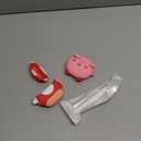 2 Pack Cute Case for AirPods 4th Generation Case, Anime Funny Soft Silicone Cover with Cleaning Kit & Keychain, Shockproof Protective Cover for Kids Women, for Apple AirPods 4 2024, Pink & Red