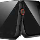 Julk [2-Pack] Privacy Case for New SE 3 (2025) Apple Watch 40mm, Hard PC Cover with Built-in Anti-Spy Tempered Glass Screen Protector for iWatch Series SE/6/5/4 (2 Matte Black)