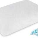 EGOHOME Shredded Memory Foam Pillows, Adjustable Bed Pillows for Side, Back or Stomach Sleepers, Neck Pillows for Sleeping, Queen Size Pillow with Removable Cover(1 Pack)