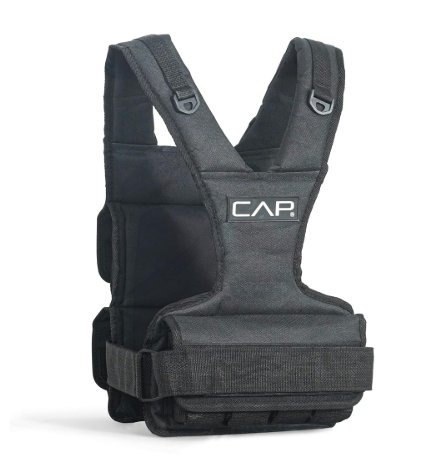 CAP Barbell Women's Weighted Vest, 30 Pound, Black