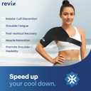 REVIX Shoulder Ice Pack Wrap for Rotator Cuff and Arm, With Removable Gel Pack, Standard, Reusable Gel Cold Wrap, Soothe Discomfort & Fatigue, 30-Minute Long-Lasting Cold, Flexible Fit for Men & Women