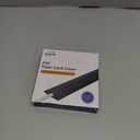 Floor Cord Cover 4ft, Cord Hider Floor Yellow Oak Wood, Cable Management Prevent Trips, Cable Cover Wire Covers for Electric Power Cords, Wire Protector Cavity W0.47in x H0.28in