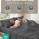 LANE LINEN 100% Cotton Sheets Full Size - Premium 600 Thread Count Sateen Weave for A Silky Feel - Extra Breathable & Cozy for Year Round Comfort - Fits Matresses Upto 15'' Deep - Charcoal