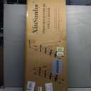 XinSunho 4 Step Ladder, Foldable Handrail & Tool Tray Stool Ladders with Anti-Slip Wide Pedal, 660 lbs Sturdy Steel Ladder for Home Kitchen and Outdoor (Black)