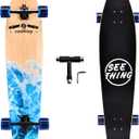 seething 42 Inch Longboard Skateboard Complete Cruiser Pintail,The Original Artisan Maple Skateboard Cruiser Pintail for Cruising, Carving, Free-Style and Downhill