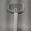 Cat Steam Brush for Dogs and Cats - Dog Steam Grooming Rechargeable Brush for Shedding Control - Self Cleaning Spay Comb with Mist and 2 Mins Timer for Long & Short Haired Pets (Milky White)