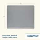 Farberware Insulated Nonstick Bakeware 14-Inch x 16-Inch Jumbo Cookie Sheet, Light Gray