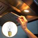 Belleone Light Bulb Fits for LG Microwave Oven - Compatible with LG Frigidaire Ken-more Whirlpool GE Over the Range Microwave, Dimmable 125V 30W E17 Base, Kitchen Night Light, Repalce 6912W1Z004B,4pcs