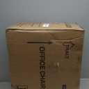 TRALT Ergonomic Office Chair - Desk Chair with Adjustable Headrest Lumbar Support Computer Chair - Mesh Comfy Chair with Flip-up Armrests - Gaming Chairs for Adults Home Office (Leather, Grey) (Pack of 1)