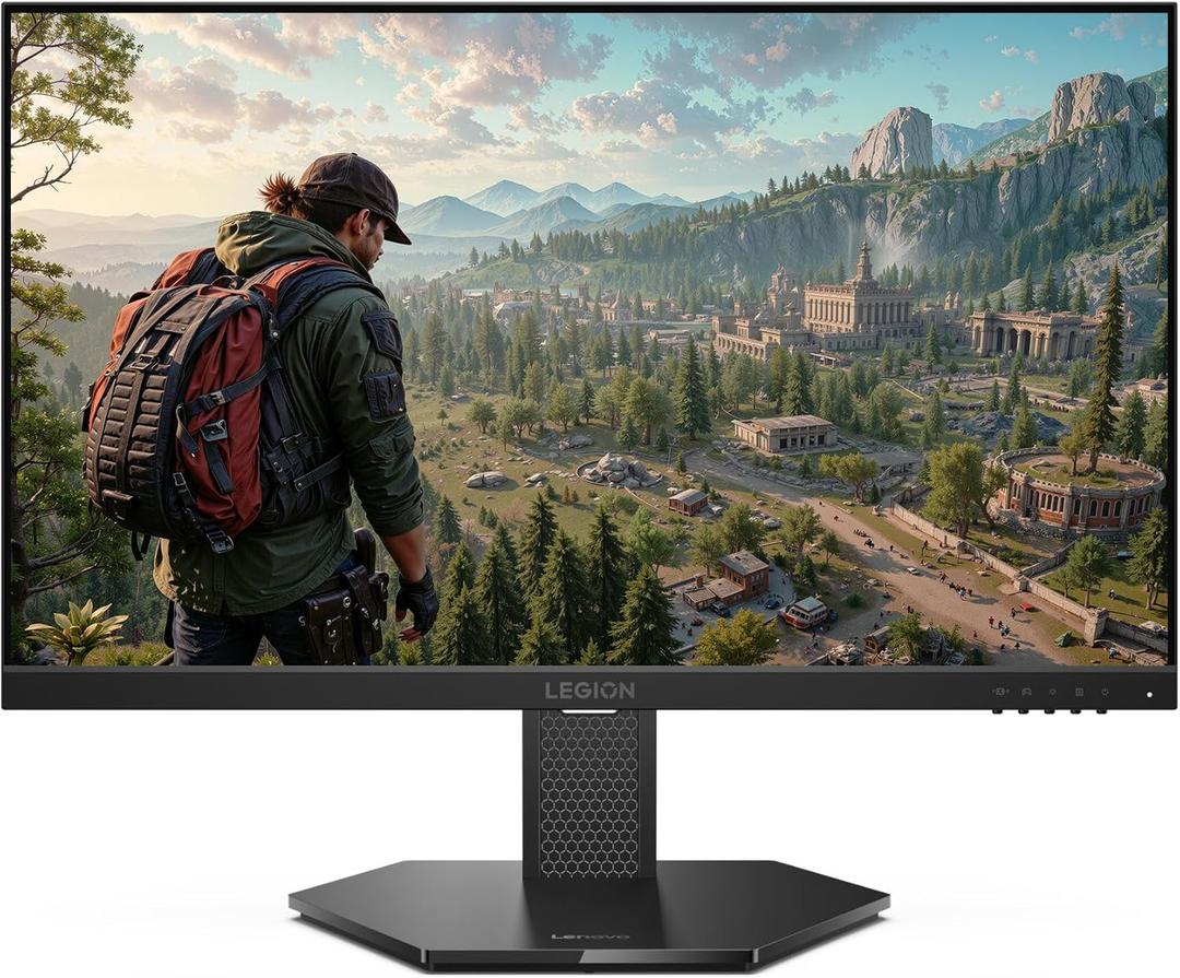 Lenovo Legion 24-10 Gaming Monitor - 23.8" IPS FHD Display - 240Hz - 0.5ms MPRT - AMD FreeSync Premium - HDR10 - Ergonomic LTPS Stand - HDMI 2.1 and DisplayPort 1.4 - Raven Black