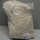 StangH Extra Long Ivory White Velvet Curtains - Luxury Room Darkening Window Drapes Backdrops for Party, Privacy Protect Sliding Door Curtains for Living Room, W52 x L108, 2 Panels