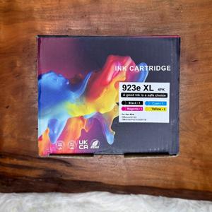 923e XL Ink Cartridge with Chip 4-Pack Black Cyan Magenta Yellow OfficeJet 8122