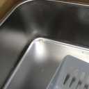 Stainless Steel Cat Litter Box, Odor Free Metal Litter Box with High Sides Lid, Open Top Low Entry Litter Pan Include Scoop Easy Cleaning Anti-Scratch Kitty Cat Box Anti-Urine Leakage, Non-Sticky, M (Light Grey(17.5 in))