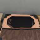 JOYTUTUS Collapsible Dog Crate, 20 Inch Portable Pet Crate for Car, Travel Foldable Dog Crate for Puppy/ Small Dog 18 lbs, Soft Cat Carrier Fit for Indoor & Outdoor/ Car Back Seat/ Trunk (Orange)