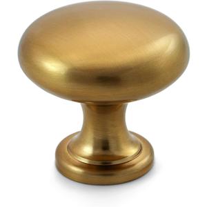 HESTIA HARDWARE 25 Pack | Brushed Gold Cabinet Knobs for Drawers and Dressers | Champagne Brass Round Knobs (Z5.25.L)