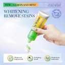 Intensive Lemon Whitening Toothpaste with Vitamin C, Probiotic Fluoride Free Formula for Morning Breath & Yellow Stains, Deep Clean Stain Remover by WAYFENGLI (2 Pack, 3.52oz/100g Each)