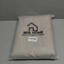 BFS HOME Linen Duvet Cover Queen Size - Soft Breathable Cotton Linen Blend, 3-Pieces Bedding Set with 2 Pillowcases, Stonewashed Texture, Khaki, All-Season Comfort