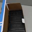 Rectangle Chair Leg Protectors for Hardwood Floors,16 PCS Silicone Covers to Protect Wood Tile Floors Felt Pads Furniture Leg Caps Reduce Noise. Easy to Move.(Black,0.6 x 1.2 Inch,Rectangle)