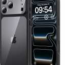 TAURI for iPhone 17 Pro Case, Full Camera Protection with Screen Protector, Anti-Yellowing Military-Grade Protection Shockproof Slim Phone Case for iPhone 17 Pro, Black