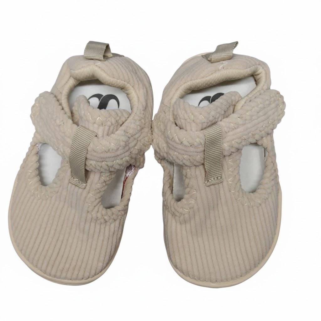 Scurtain Toddler  Slippers Baby Boys Girls Indoor Home Slippers Shoes, Size 6, Beige