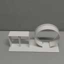 Blow Dryer Holder Wall Mounted, Hair Straightener Holder, Hair Dryer Holder Adhesive, Hair Tool Organizer for Flat Iron, Hairdryer, Curling Iron Holder for Bathroom Vanity Barber Shop (White)