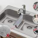 Sink Saddle, Divider Mat, Kitchen Sink Mat, Silicone Protector, No Odor, No Stains, Flexible, 13.46" x 11.5"