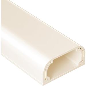 Large Cord Hider - 47in Wire Hiders for TV on Wall, Paintable Cable Hider, X-Large Cable Management Kit, Cord Hiding for Wall, W1.6in H0.8in, Beige