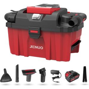 Cordless Shop Vac Wet and Dry, with 20V 4.0Ah Battery and Charger, 2.5 Gallon Shop Wet Dry Vacuum Cleaner with Blower Function, Portable Commercial Vac for Car, Home and Garage