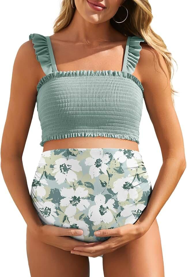Summer Mae Maternity Swimsuit top (missing bottoms) Medium